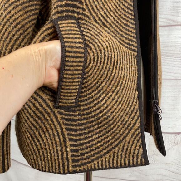 NWT STIZZOLI Italian Wool Blend Zip Front Jacket M - Picture 5 of 12